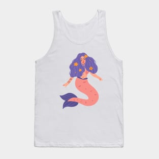 Pink mermaid Tank Top